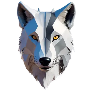 Minimalist Wolf Face Design PNG Jgs