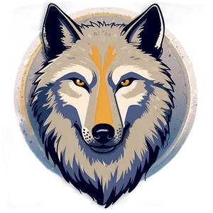 Minimalist Wolf Face Design Png Srb PNG image