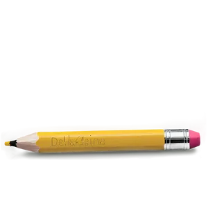 Minimalist Yellow Pencil PNG 8