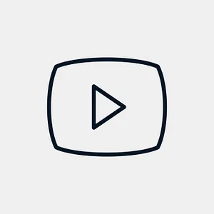 Minimalist You Tube Play Button PNG image