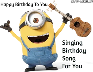 Minion Birthday Song Celebration PNG image