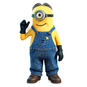Minion In Overalls Png Nlk28 PNG image