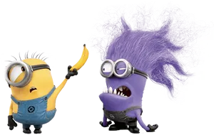 Minion Offering Bananato Evil Minion PNG image