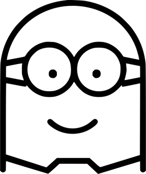 Minion_ Outline_ Vector_ Art PNG image