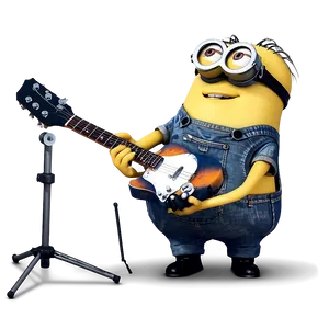 Minion With Guitar PNG Deb