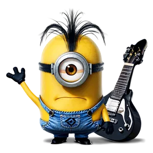 Minion With Guitar Png Eac PNG image