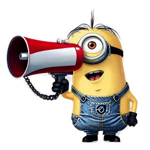 Minion With Megaphone Png 24 PNG image