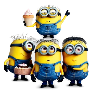 Minions With Cupcake PNG Pxh19 PNG