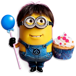 Minions With Cupcake PNG Xvm81