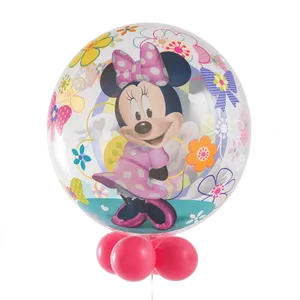 Minnie Mouse Balloon Celebration PNG image