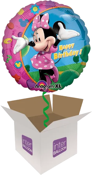 Minnie Mouse Birthday Balloon PNG image