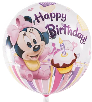 Minnie Mouse Birthday Balloon PNG image