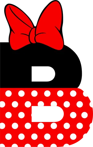 Minnie Mouse Bowand Polka Dots PNG image