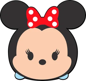 Minnie Mouse Cartoon Head Graphic PNG image