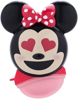 Minnie Mouse Love Eyes Bow PNG image