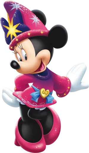 Minnie Mouse Magician Costume PNG image