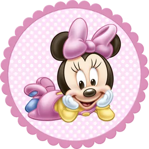 Minnie_ Mouse_ Polka_ Dot_ Background PNG image