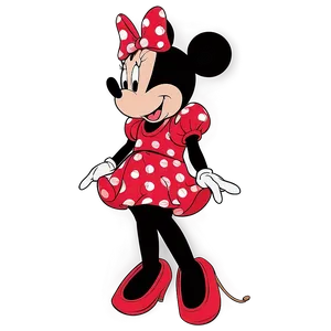 Minnie Mouse Silhouette Black PNG Oxb