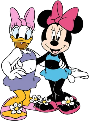 Minnieand Daisy Friends Forever PNG image