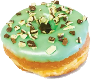 Mint Chocolate Chip Donut.jpg PNG image