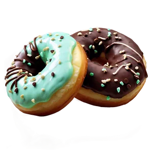 Mint Chocolate Chip Donut Png 05232024 PNG image