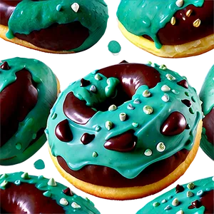 Mint Chocolate Chip Donut Png Ied PNG image