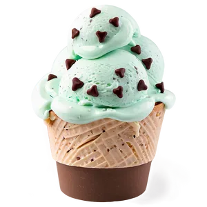 Mint Chocolate Chip Ice Cream Png Sdj PNG image