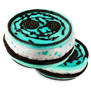 Mint Creme Oreo Cookie PNG Lev46 PNG