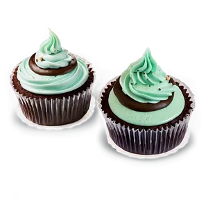 Mint Cupcakes PNG Ahq