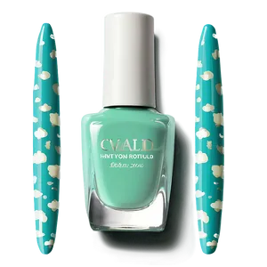 Mint Green Nail Polish PNG 05252024