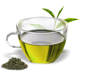 Mint Tea Glass Cup PNG image