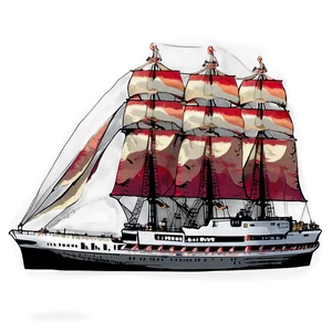 Mirage Of A Ship PNG 13