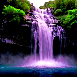 Mirage Of A Waterfall Png 6 PNG image