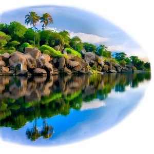 Mirage Reflection In Water PNG 06252024 PNG