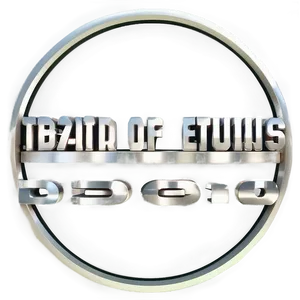 Mirror Effect Metallic Logo