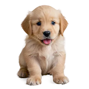 Mischievous Golden Retriever Puppy Png 06252024 PNG image