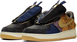 Mismatched Sneakers Design PNG image