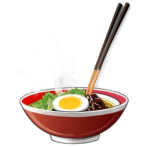 Miso Ramen Bowl Png Glf PNG image