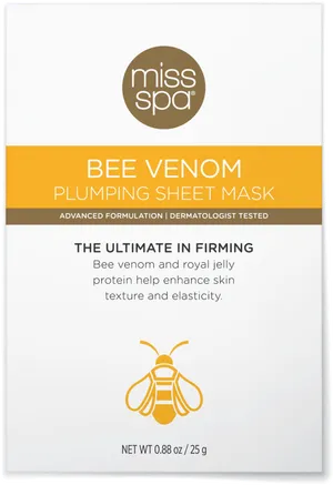 Miss Spa Bee Venom Sheet Mask Packaging PNG