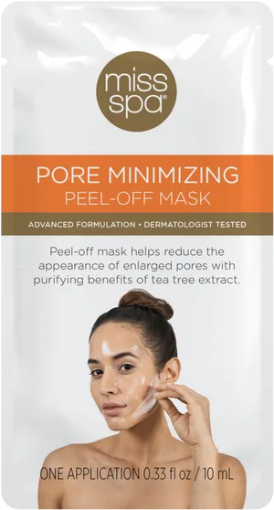 Miss Spa Pore Minimizing Peel Off Mask Packaging PNG image
