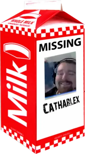 Missing Person Milk Carton Design PNG image