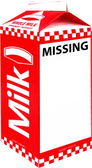 Missing Person Milk Carton PNG image