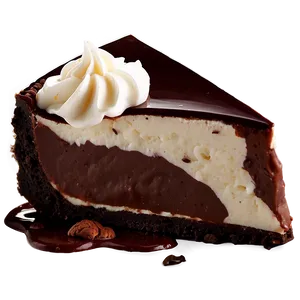 Mississippi Mud Pie Dessert PNG 06252024