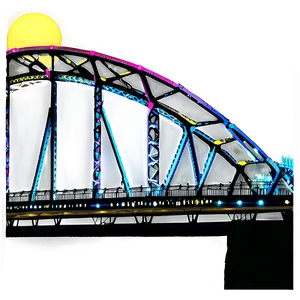 Mississippi River Bridge Night Png 45 PNG image