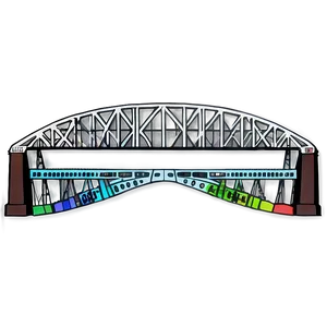 Mississippi River Bridge Night Png 5 PNG image