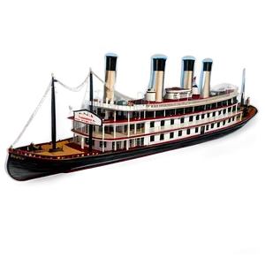 Mississippi Steamboat PNG Thx25