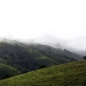 Mist Covered Hills PNG 3