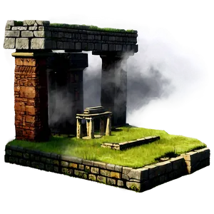 Mist Over Ancient Ruins PNG 05242024 PNG