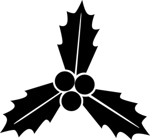 Mistletoe Silhouette Graphic PNG