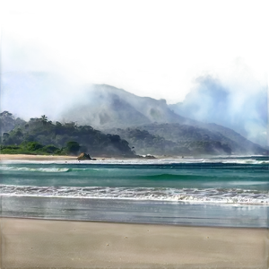 Misty Beach Morning PNG 29 PNG